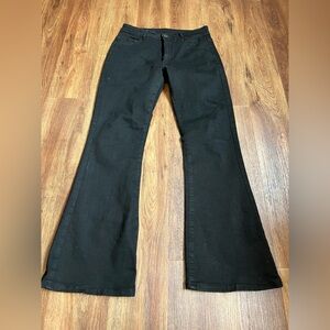 Black Flare Wide Leg Jeans High-Rise
